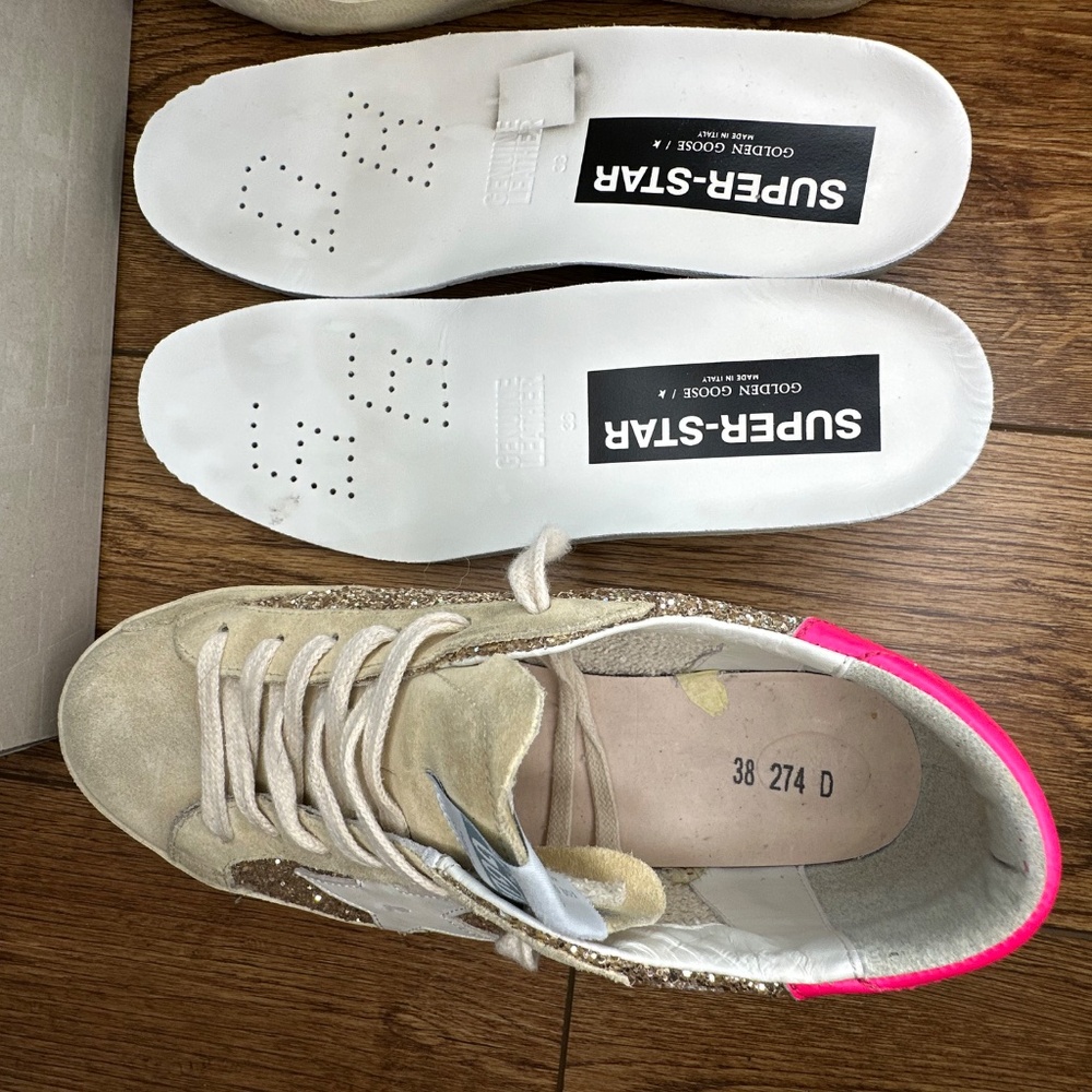GOLDEN GOOSE Superstar Glitter Low-Top Sneakers - Picture 13 of 16